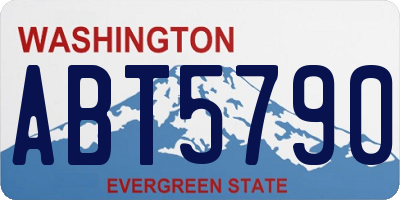WA license plate ABT5790
