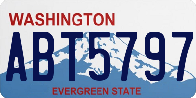 WA license plate ABT5797
