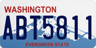 WA license plate ABT5811