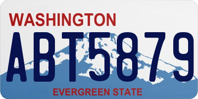 WA license plate ABT5879