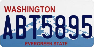 WA license plate ABT5895
