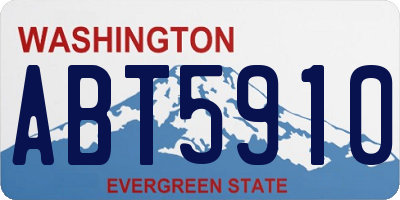 WA license plate ABT5910