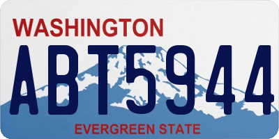 WA license plate ABT5944