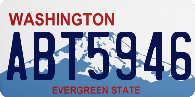 WA license plate ABT5946
