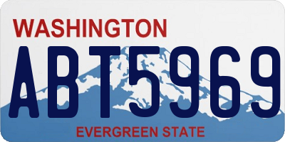 WA license plate ABT5969
