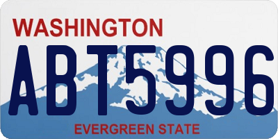 WA license plate ABT5996