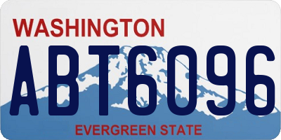 WA license plate ABT6096