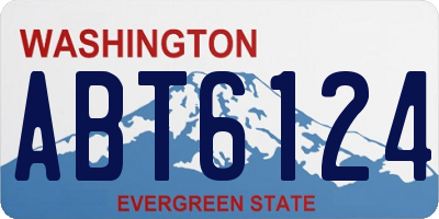 WA license plate ABT6124