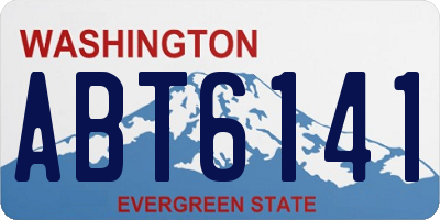 WA license plate ABT6141