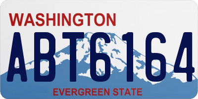 WA license plate ABT6164