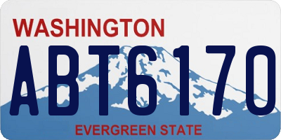 WA license plate ABT6170