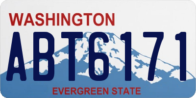 WA license plate ABT6171
