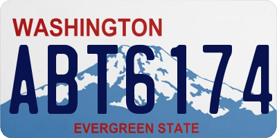 WA license plate ABT6174