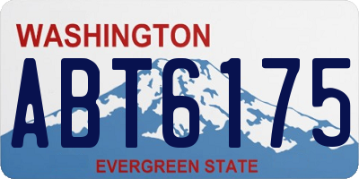WA license plate ABT6175