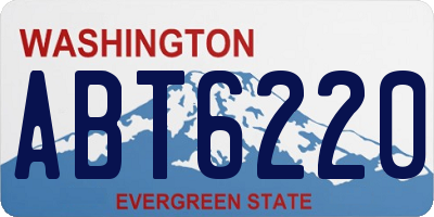 WA license plate ABT6220