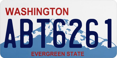WA license plate ABT6261