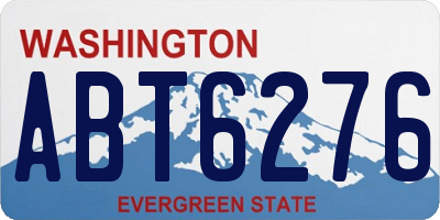 WA license plate ABT6276