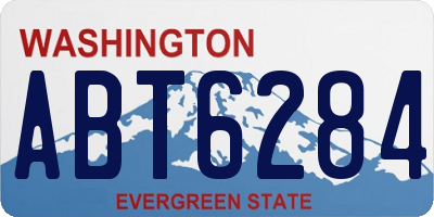 WA license plate ABT6284