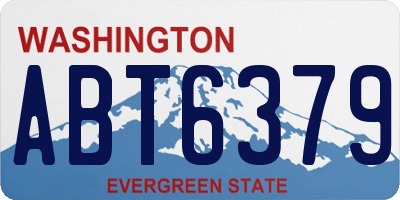 WA license plate ABT6379