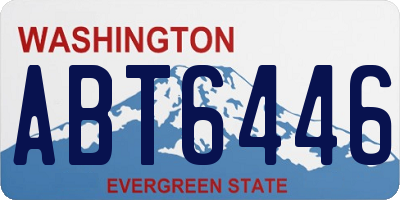 WA license plate ABT6446