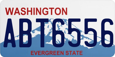 WA license plate ABT6556