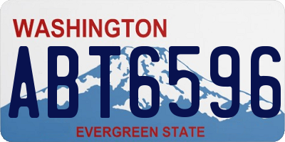 WA license plate ABT6596