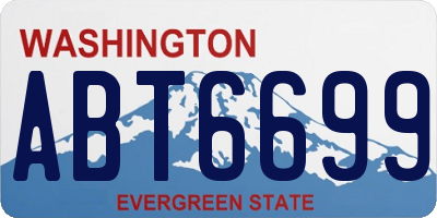 WA license plate ABT6699