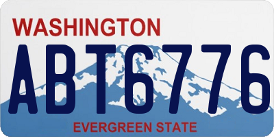 WA license plate ABT6776