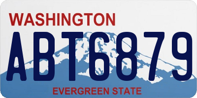 WA license plate ABT6879