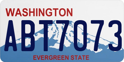 WA license plate ABT7073