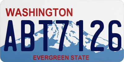 WA license plate ABT7126