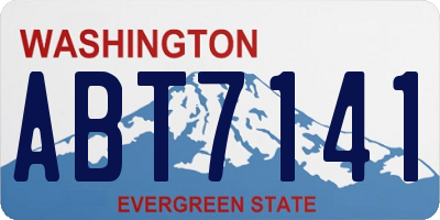 WA license plate ABT7141