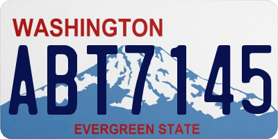 WA license plate ABT7145