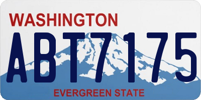 WA license plate ABT7175
