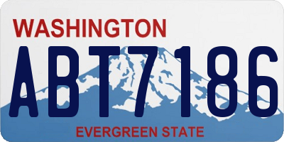 WA license plate ABT7186