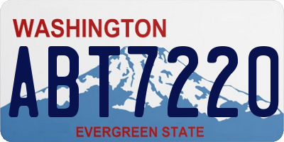 WA license plate ABT7220