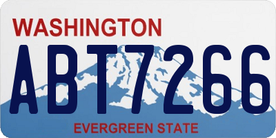 WA license plate ABT7266