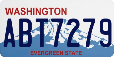 WA license plate ABT7279