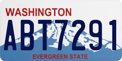 WA license plate ABT7291