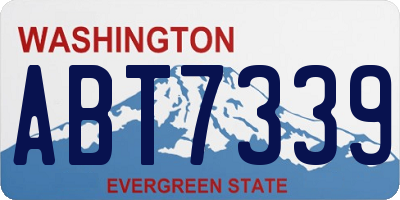 WA license plate ABT7339