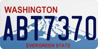 WA license plate ABT7370