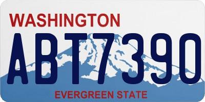 WA license plate ABT7390