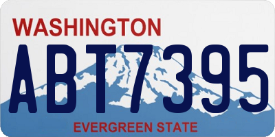 WA license plate ABT7395