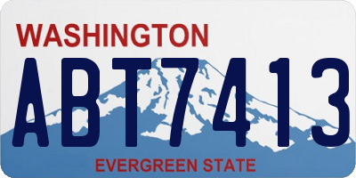 WA license plate ABT7413