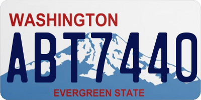 WA license plate ABT7440