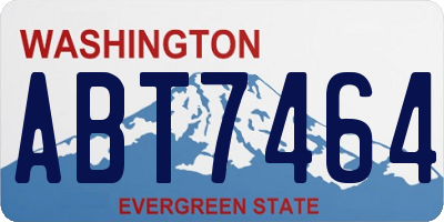 WA license plate ABT7464