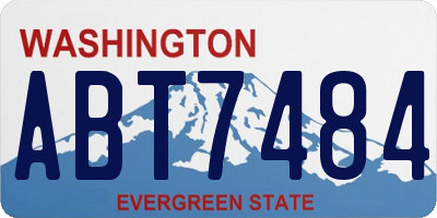 WA license plate ABT7484