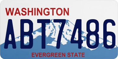 WA license plate ABT7486