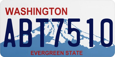 WA license plate ABT7510