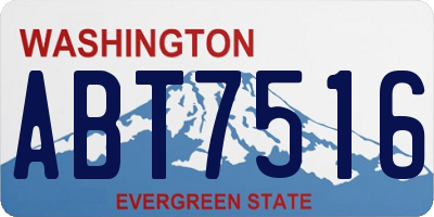 WA license plate ABT7516